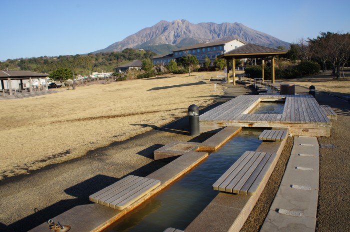 冬の桜島の魅力！足湯でリラックス